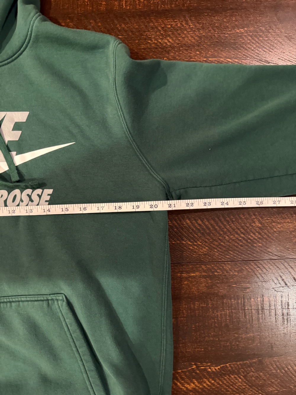Nike Club Fleece Lacrosse Hoodie Green Pullover Men’s Medium - Picture 10 of 14